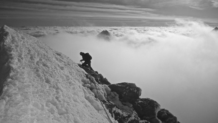 Roche Paillon Ecrins Glacier Balnc