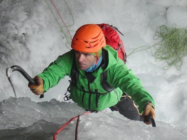 Ice'Tech Petzl pendant l'Ice 2015 avec ice-fall..ice non ?