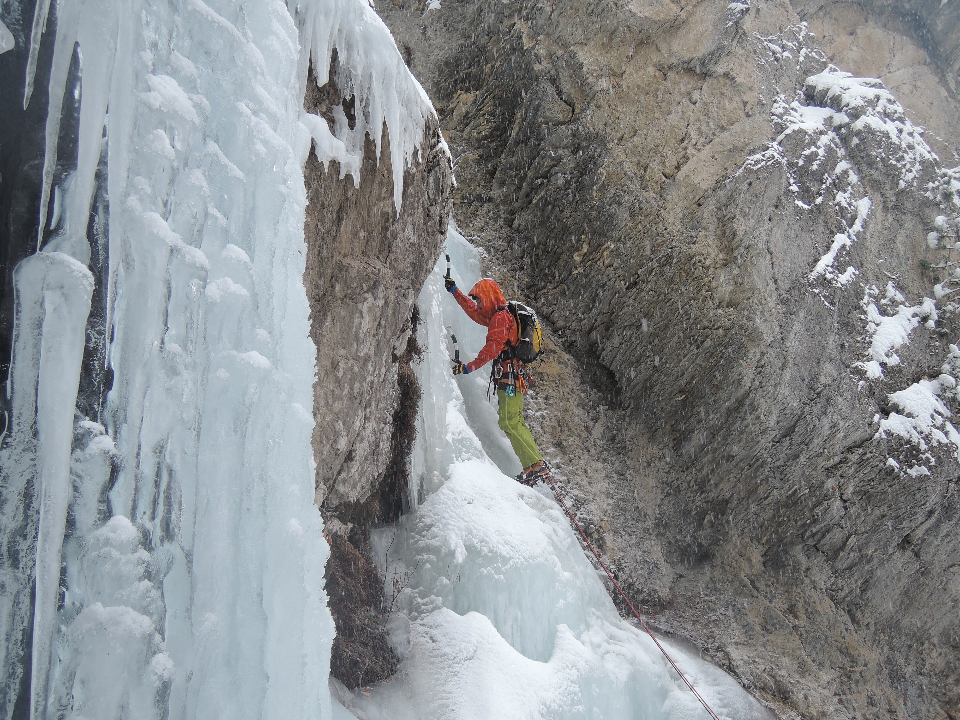 Glace en cascade au Pays des Ecrins!